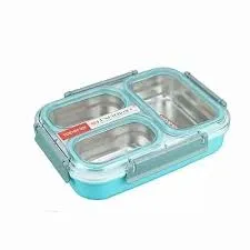 Tedemei Stainless Steel Lunch Box with 3 Compartments (1.2 L)
