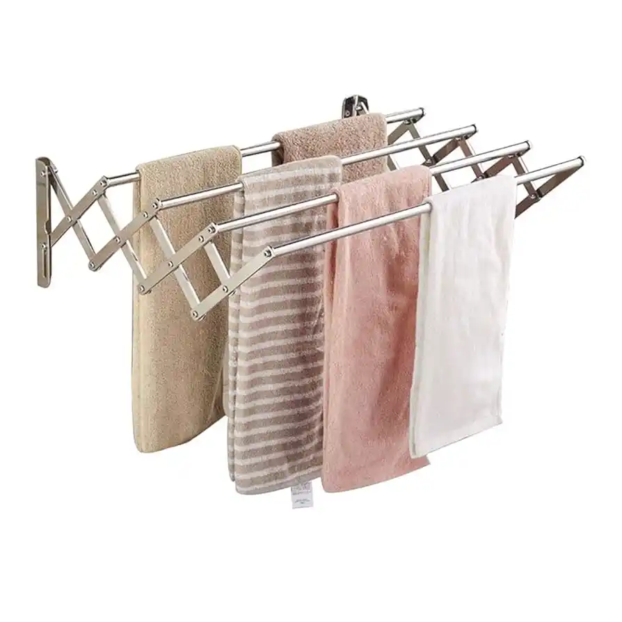 Wall mounted Clothes drying Hanger (Stainless Steel)
